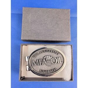 MFA Oil‎ 80th Anniversary Since 1929 Money Clip Silver Tone